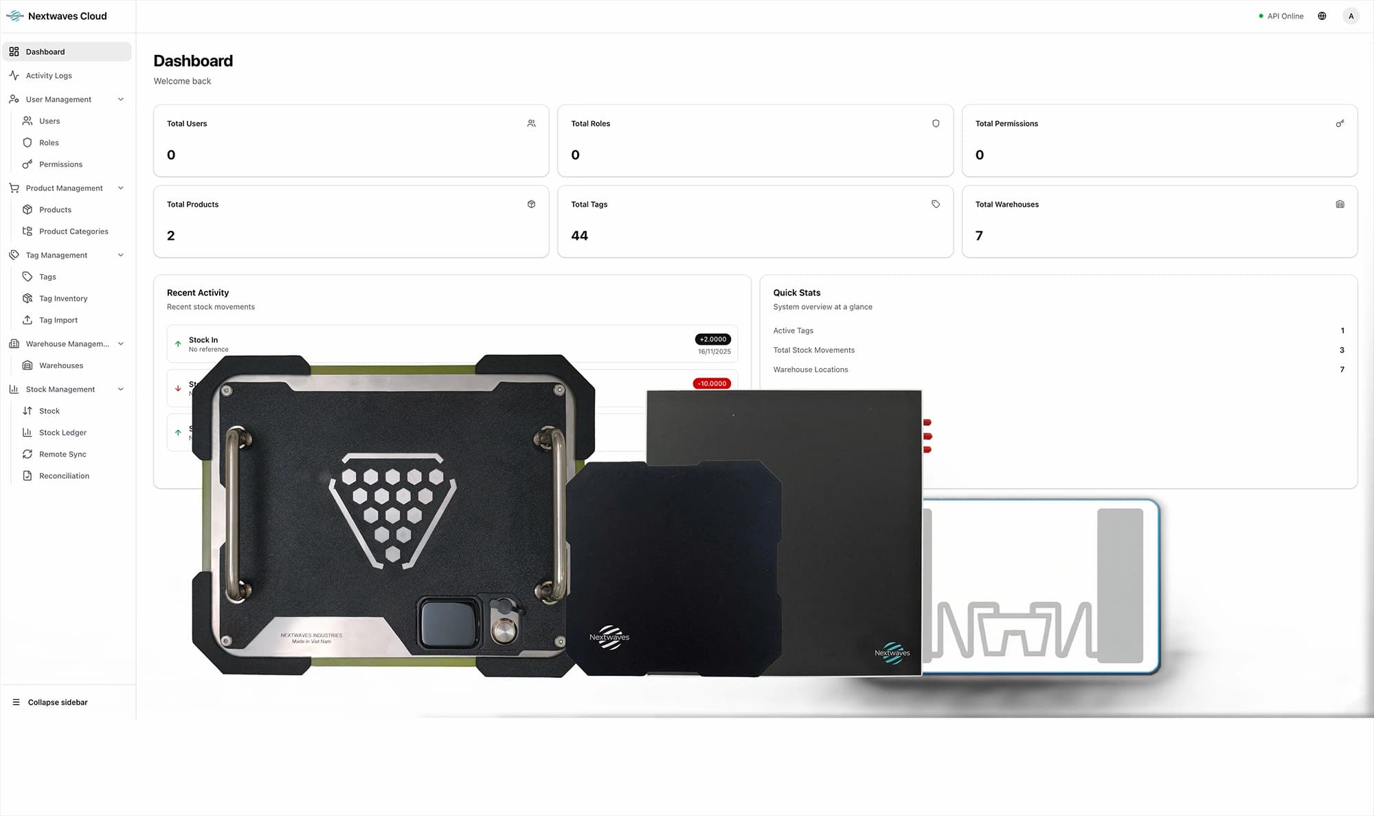 Nextwaves RFID Dashboard