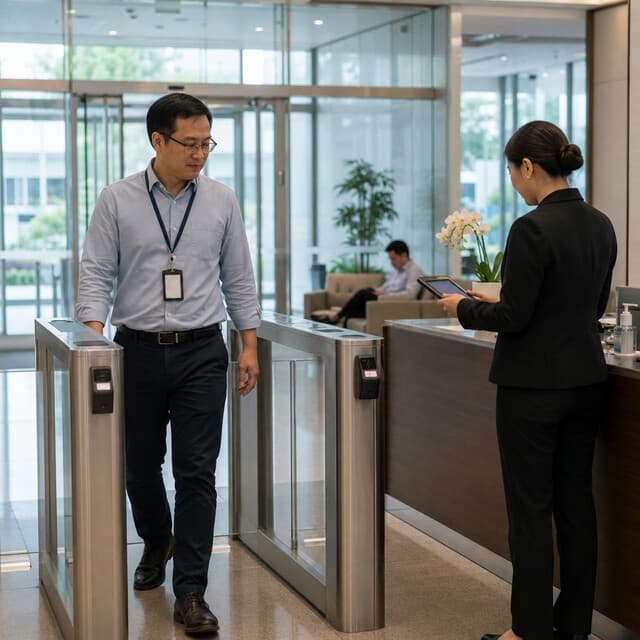 Secure office with RFID