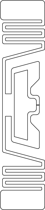 Wet Inlay NXP UCODE 9 75x15mm — chip design